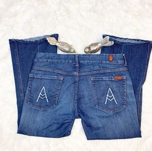 7 FAMK “A Pocket Crop” Medium Wash Size 31